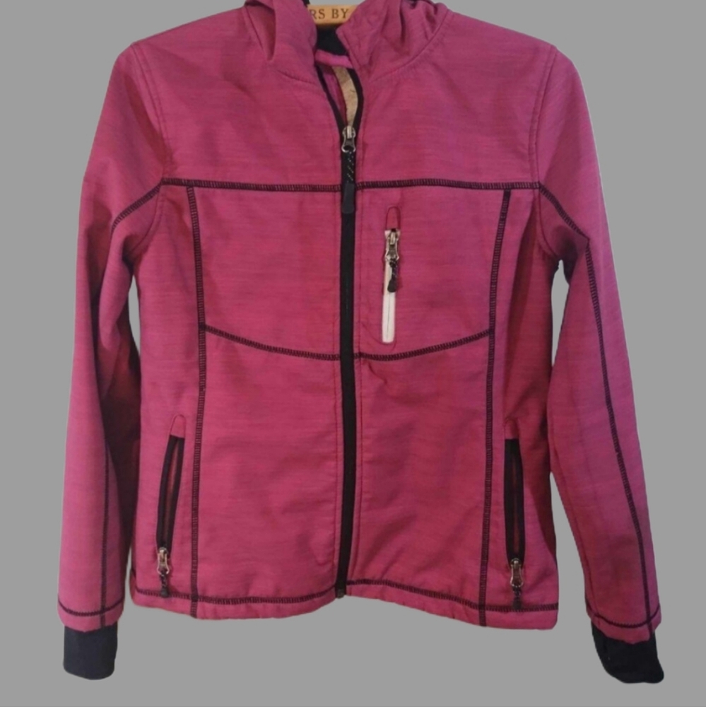 Snozu girls 14/16‎ fleece lined jacket three pocket